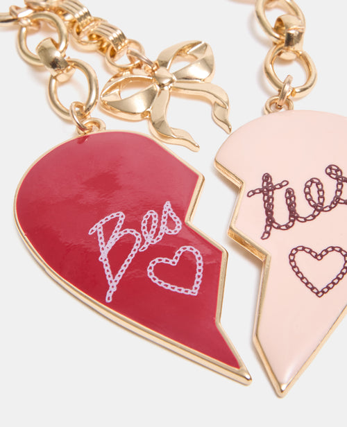 Lot de 2 décos de sac "besties" à partager - PIMKIE - 3
