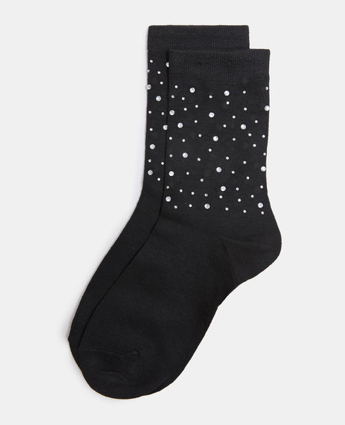 Paire de chaussettes avec nœuds strass - PIMKIE - 1