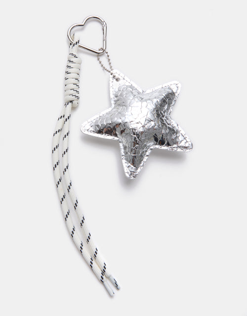 Déco de sac avec étoile argentée et lacet - PIMKIE - 1