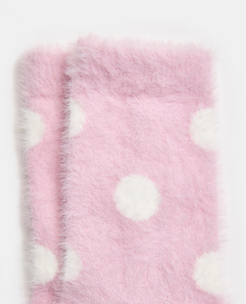Paire de chaussettes fluffy à pois - PIMKIE - 2