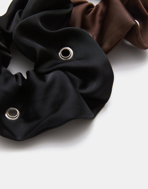 Lot de 2 chouchous satin avec œillets - PIMKIE - 3