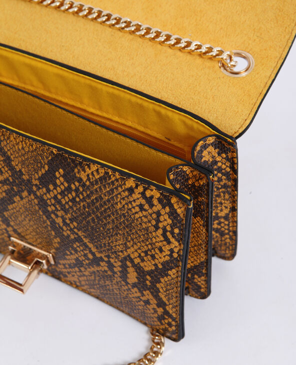 Petit sac python jaune - Pimkie