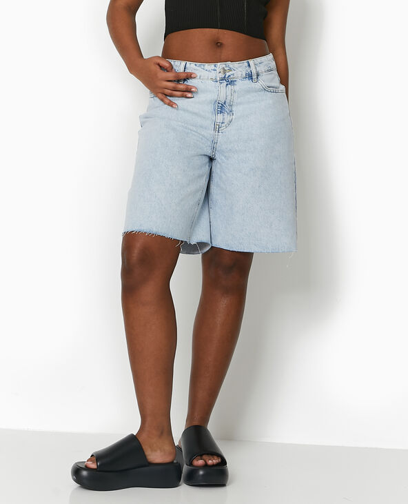 Bermuda loose en jean bleu clair - Pimkie