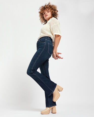 Jeans evasé femme sale
