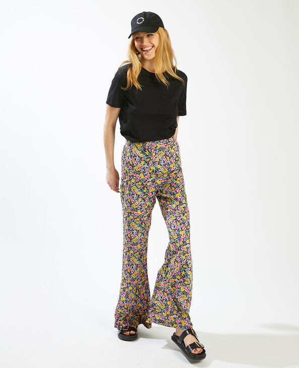 Pantalon à fleurs SMALL rouge - Pimkie