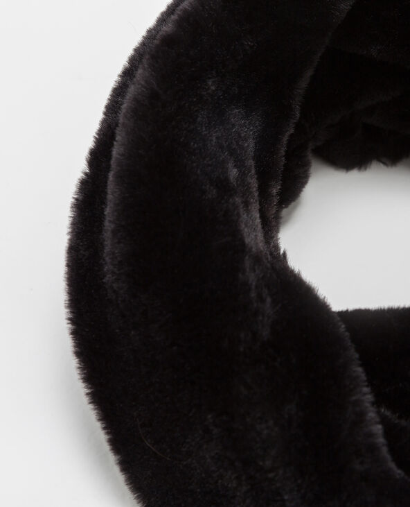 Col en fausse fourrure noir - Pimkie