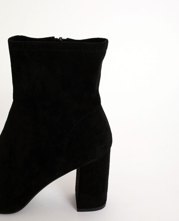 Bottes effet suédine noir - Pimkie