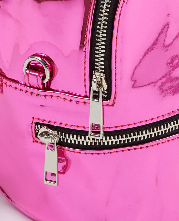 Mini sac à dos en vinyle rose fuchsia - Pimkie