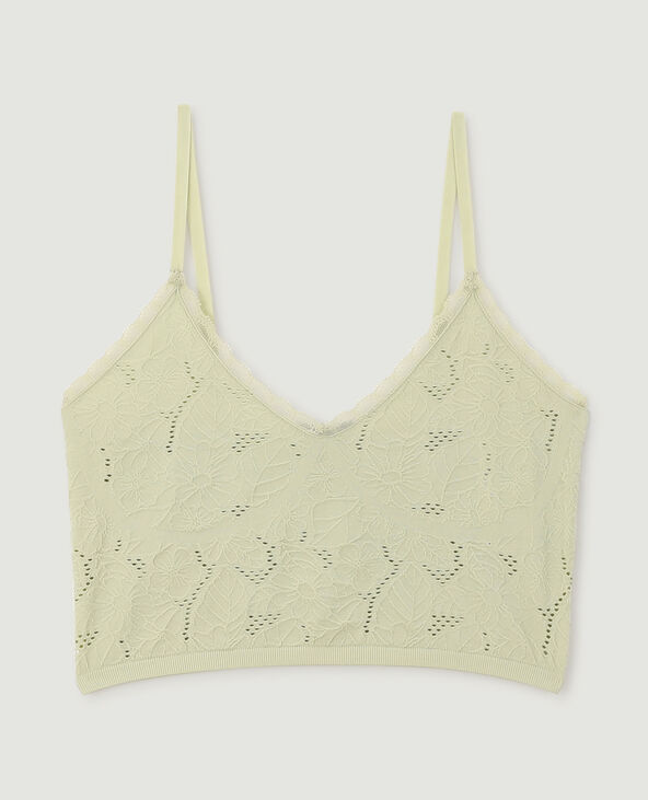 Débardeur brassière sans couture vert de gris - Pimkie