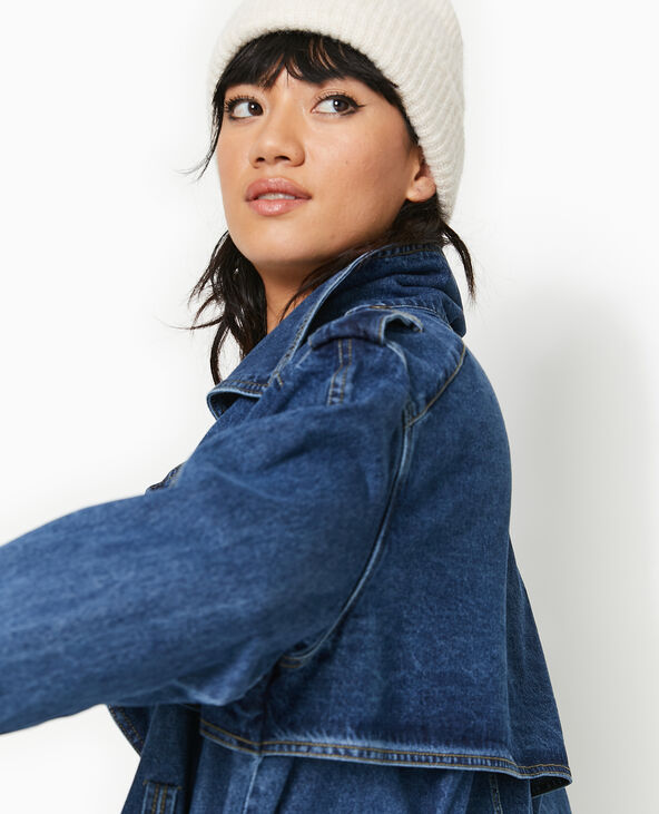 Trench long en jean bleu - Pimkie
