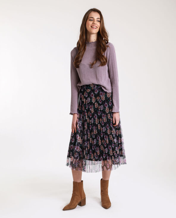 Jupe longue en tulle noir - Pimkie