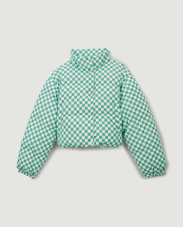 Doudoune courte vert - Pimkie
