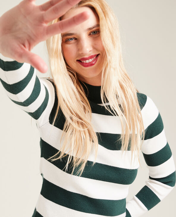 Pull fin col montant vert - Pimkie