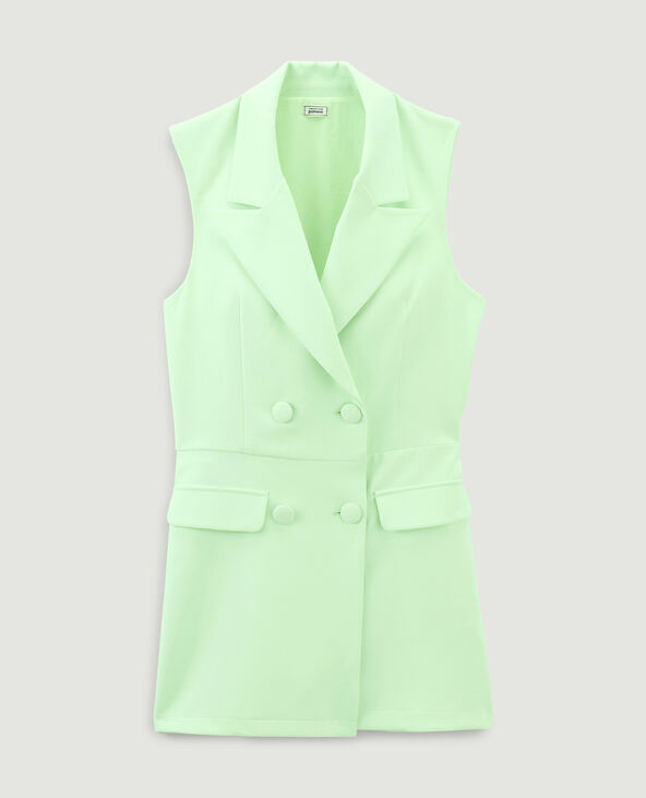 Combinaison blazer sans manche vert anis - Pimkie