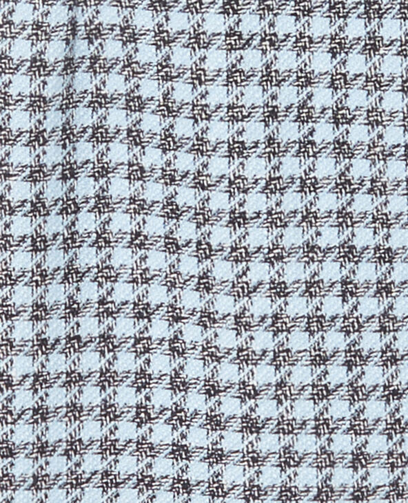 Robe courte à bretelles en tweed bleu clair - Pimkie