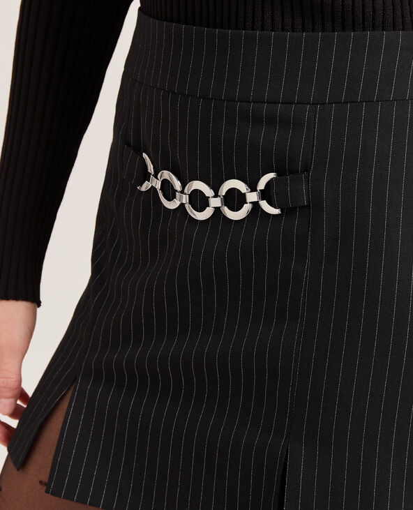 Jupe-short avec détail chaine noir - Pimkie