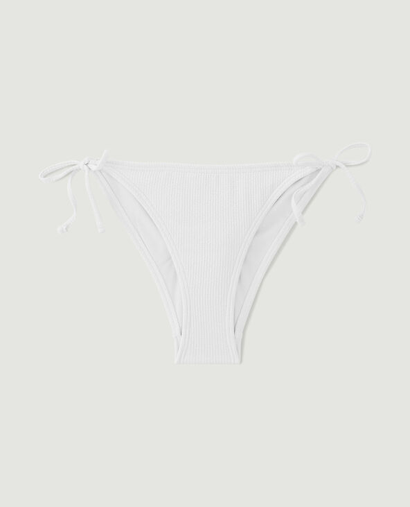 Bas de maillot culotte avec nouettes écru - Pimkie