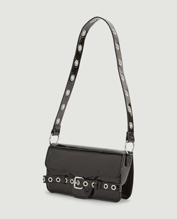 Sac verni avec oeillets métalliques noir - Pimkie