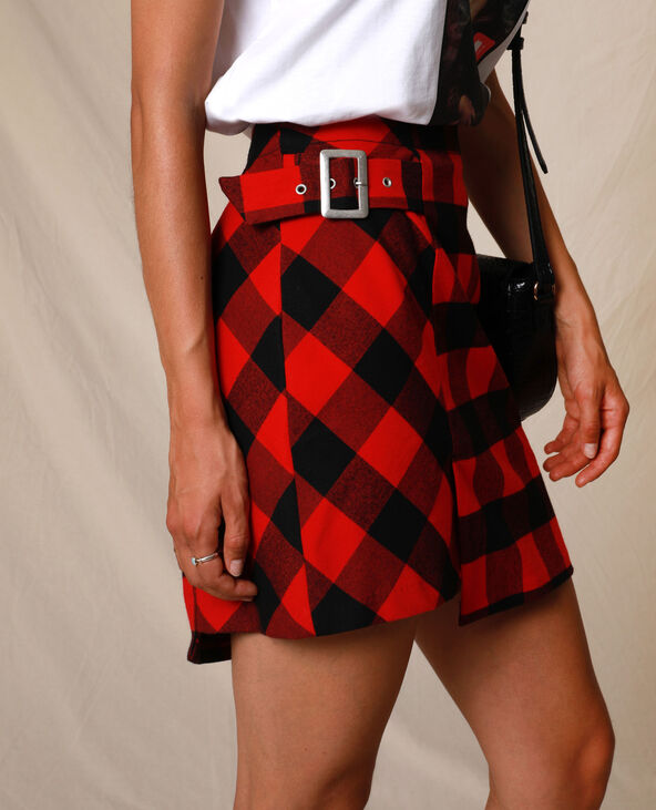 Jupe carreaux online rouge et noir