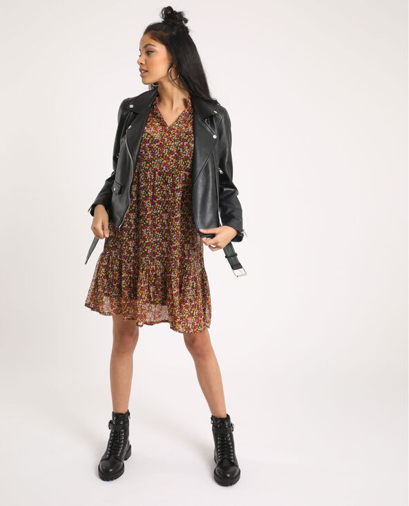 Robe à imprimé fleuri noir - Pimkie
