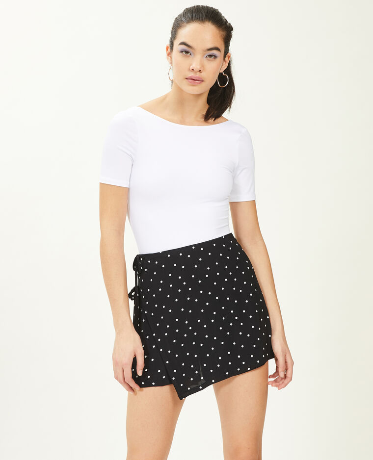 Body manches courtes décolleté dos blanc - Pimkie