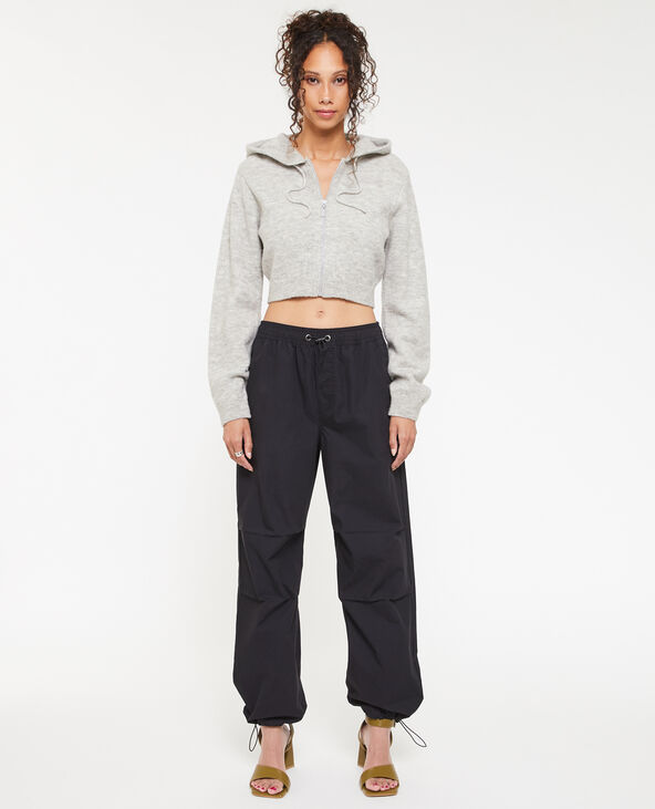 Pantalon parachute ceinture élastiquée noir - Pimkie