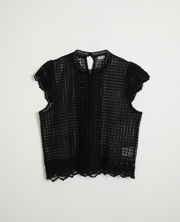 Top en dentelle noir - Pimkie