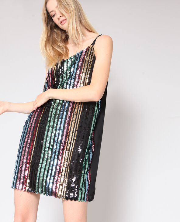 Robe à sequins bleu - Pimkie