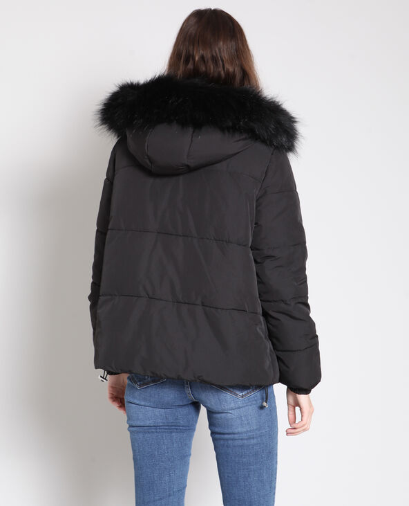 Doudoune à capuche noir - Pimkie