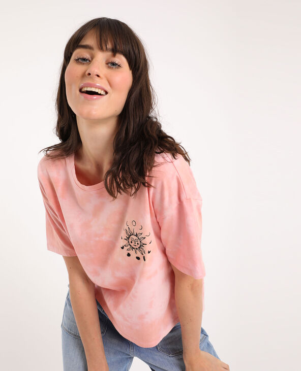 T-shirt tie & dye rose - Pimkie