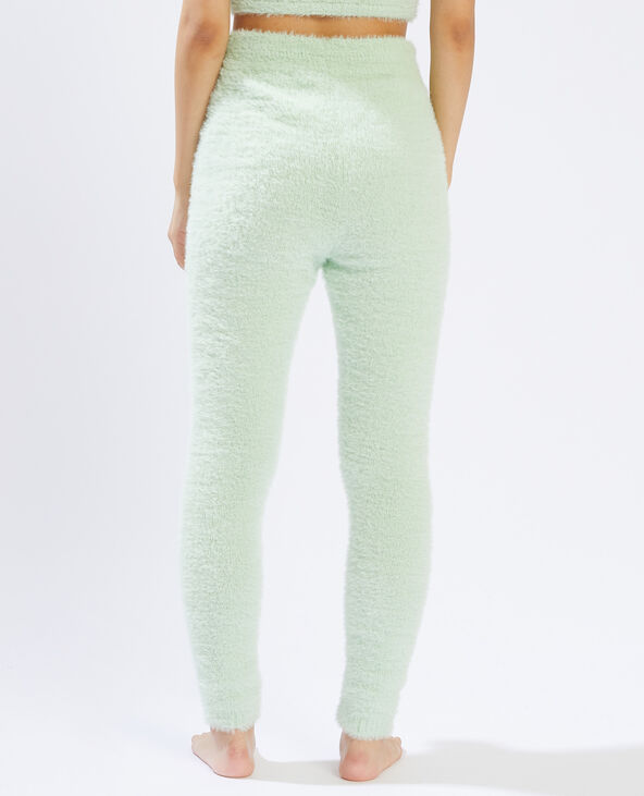 Legging en maille poilue vert - Pimkie