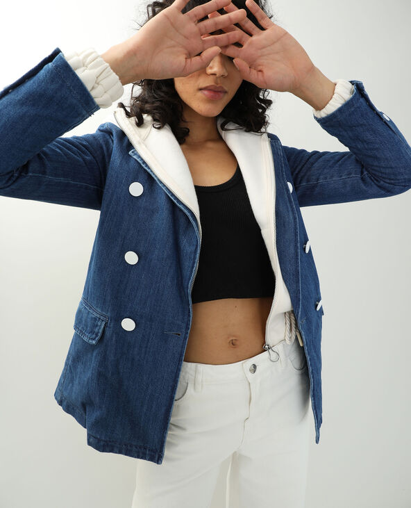 Veste en jean bleu foncé - Pimkie