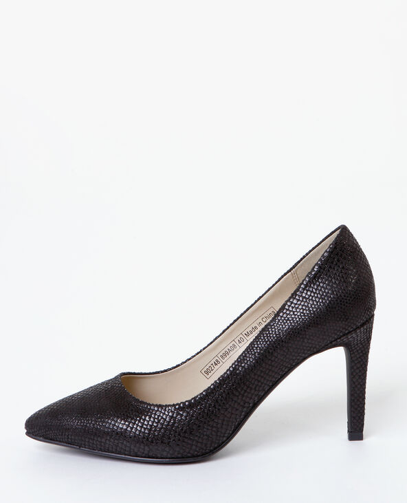 Escarpins effet python shop