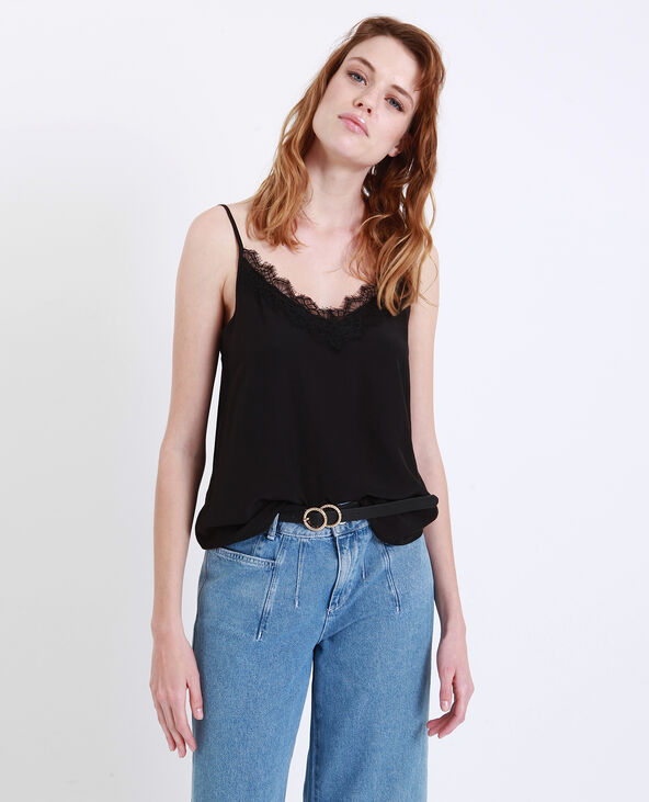 Top à dentelle noir - Pimkie