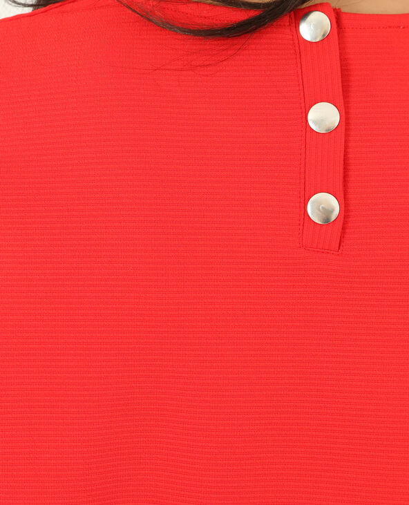 T-shirt à manches pagode rouge - Pimkie
