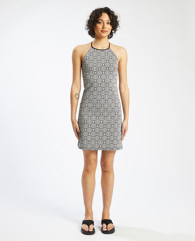 Robe dos nu en maille noir - Pimkie