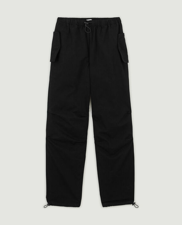 Pantalon parachute multipoche noir - Pimkie