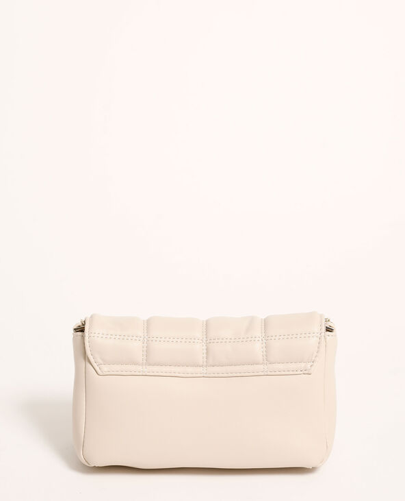 Sac bandoulière matelassé écru - Pimkie