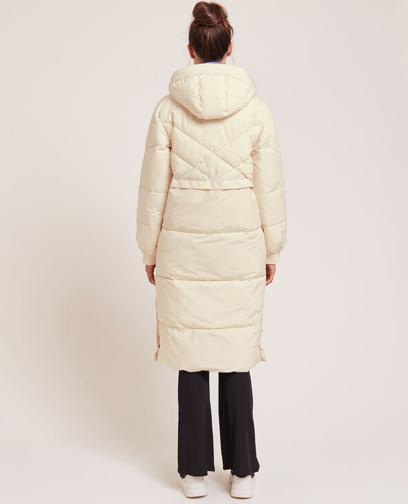 Doudoune longue ecru shop