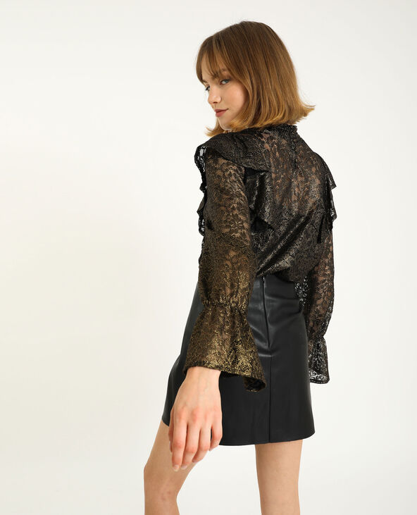 Blouse en dentelle doré - Pimkie