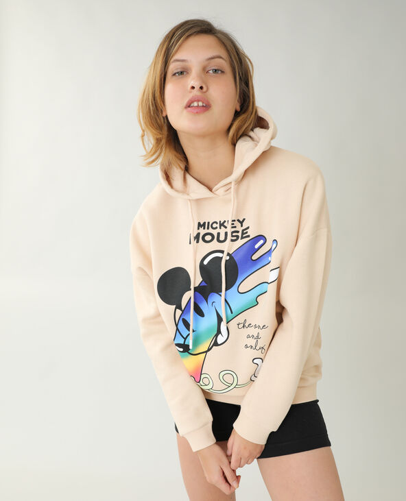 Sweat à capuche Mickey rose clair - Pimkie