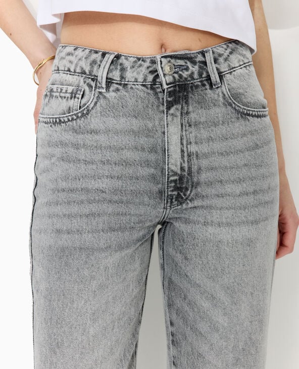 Jean straight taille standard gris clair - Pimkie