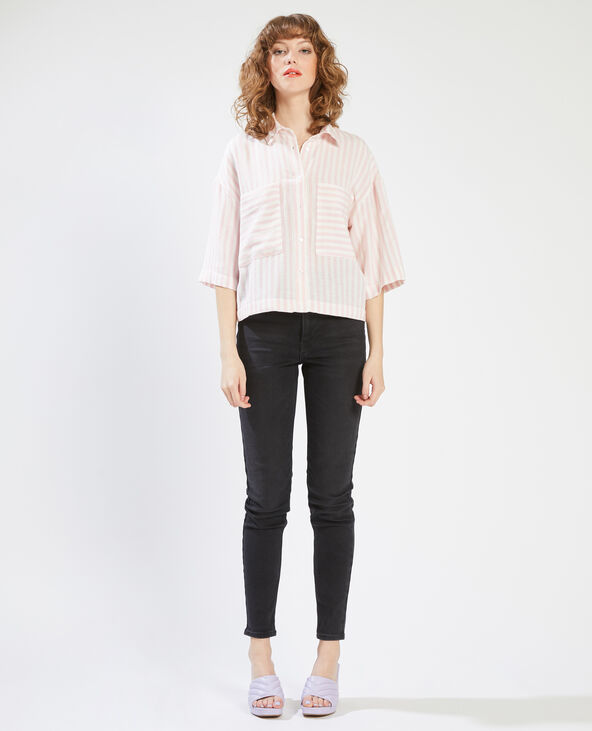 Chemise à rayures rose - Pimkie