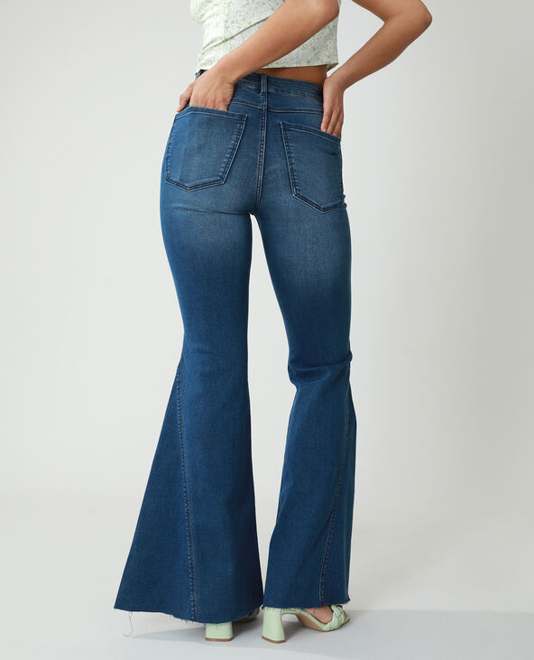 Jean flare high waist bleu marine - Pimkie