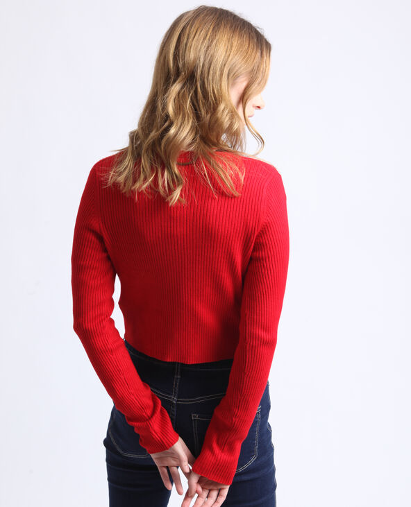 Gilet court rouge - Pimkie