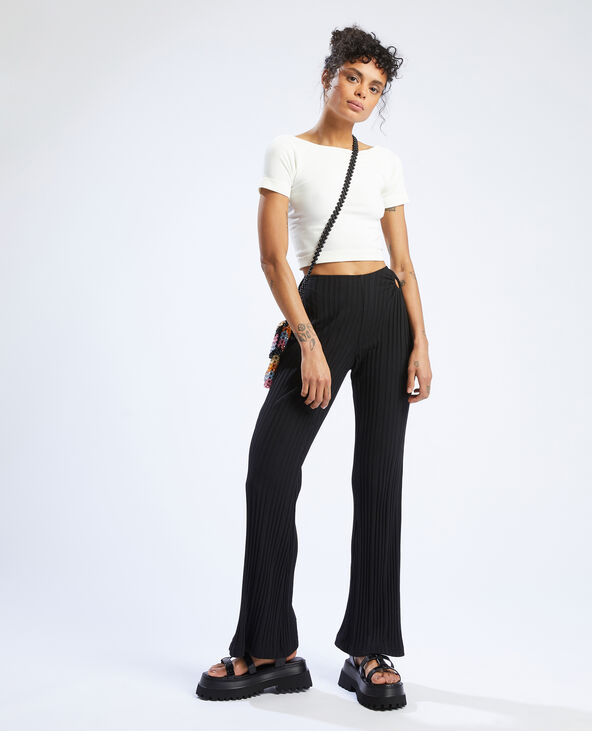 Cropped top sans couture blanc - Pimkie