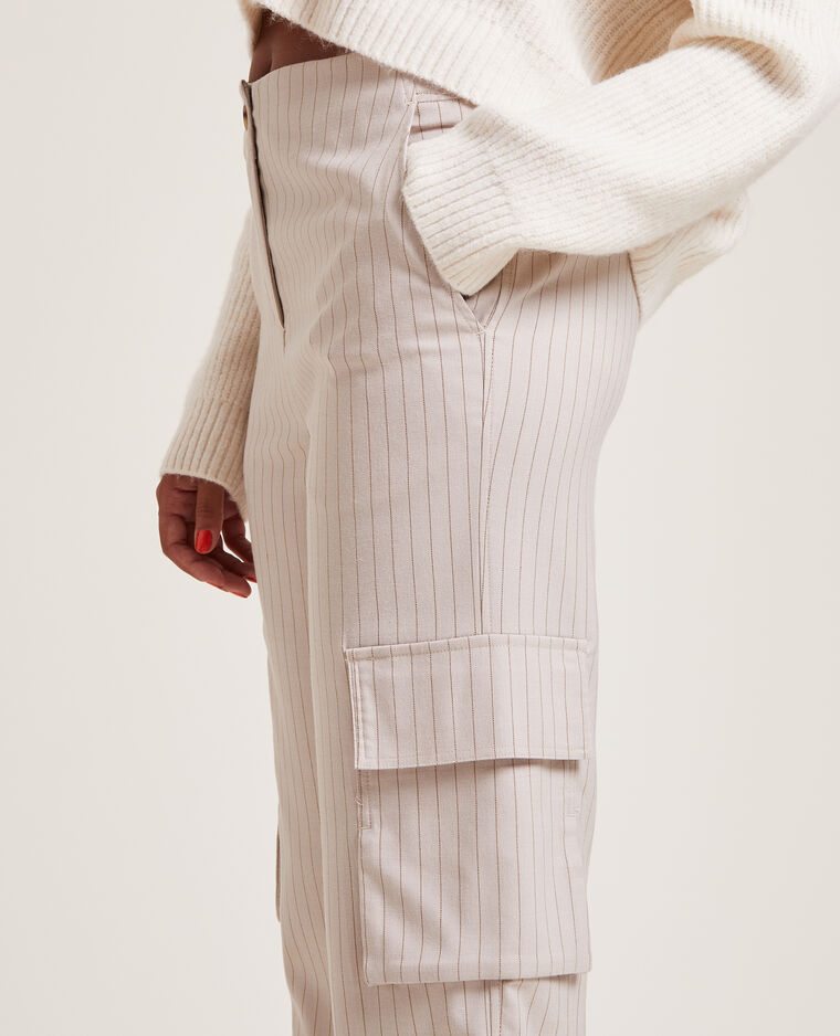 Pantalon large cargo beige - Pimkie