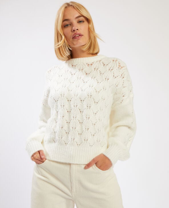 Pull en maille ajourée clearance