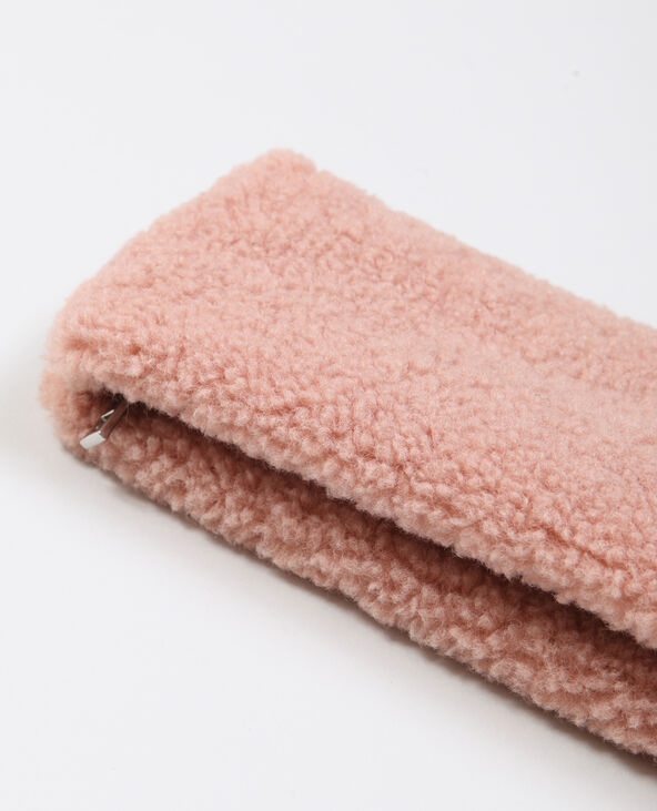 Trousse fausse fourrure rose - Pimkie