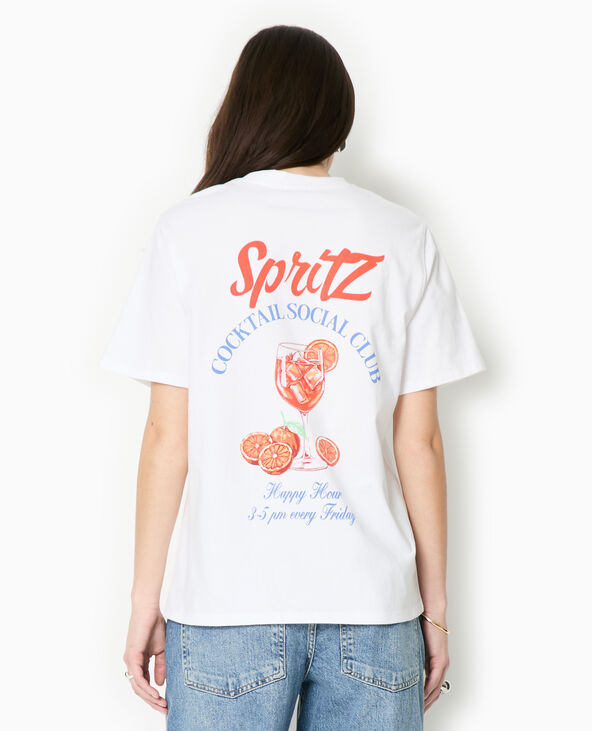 T-shirt oversize print SPRITZ blanc - Pimkie